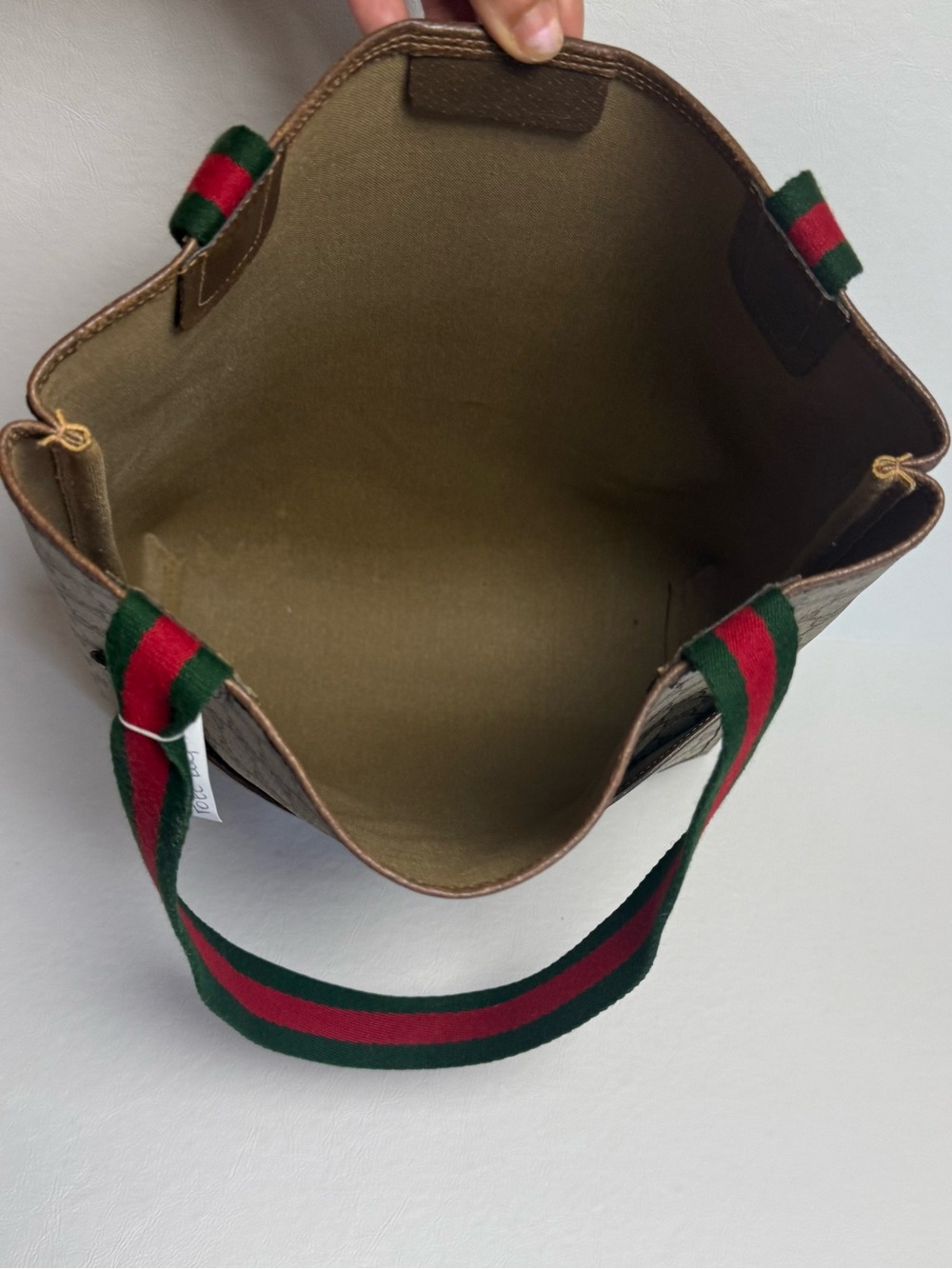 Gucci Web GG Supreme Canvas Tote Bag - Picture 6 of 8